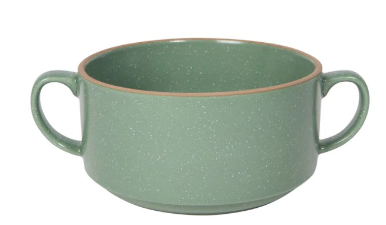 Double Handle Soup Bowl, Various Colors