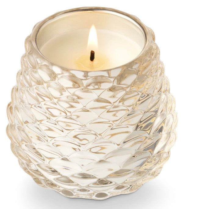 Winter White Pinecone Votive Candle