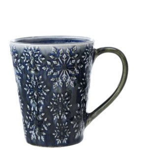 Snowflake Stoneware Mug
