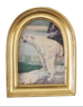 Resin Mini Framed Vintage Seasonal Art Magnet, Gold Finish, 9 Styles
